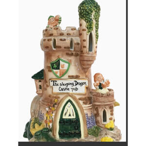 SAINT PATRICKS DAY SLEEPING DRAGON CASTLE PUB CANDLE HOUSE
